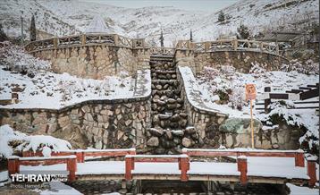 روز برفی در آبشار تهران 20