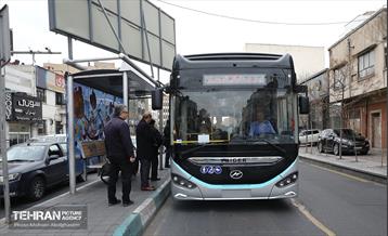 بهره‌برداری از اتوبوس های برقی شهر تهران 2