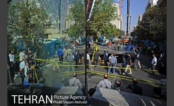 ریزش بخشی از خیابان پیامبر اتوبان ستاری -2 42