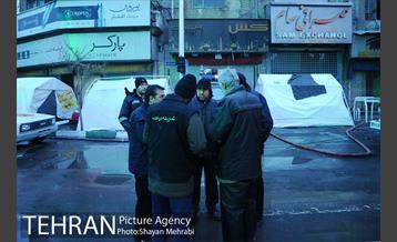 حضور مسوولان در حادثه پلاسکو 3