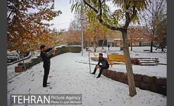 برف پاییزی در تهران 18