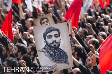 تشییع پیکر مطهر شهید محسن حججی 35