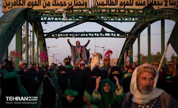 کاروان نمادین اسرای کربلا در مسیر طویریج  4