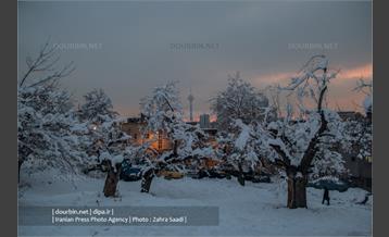 محله ده ونک در روزهای برفی تهران 26