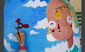 جشنواره تخم مرغ رنگی در باغ شهدا 10