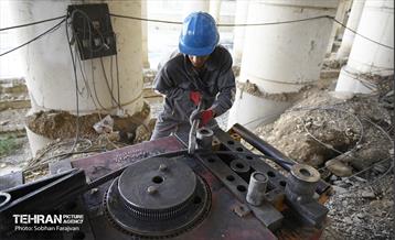 پروژه مقاوم‌سازی پل تقاطع بزرگراه همت و رودخانه کن 19