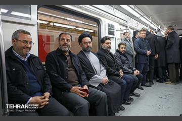 تست گرم بخش میانی خط ۶ مترو تهران 17