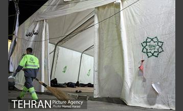 ارائه خدمات نیرو های خادم الحسین (ع) در مرز شلمچه 10