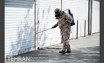 عملیات ضدعفونی معابر محله انقلاب 11