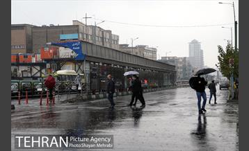 بارش باران پاییزی در تهران- 2