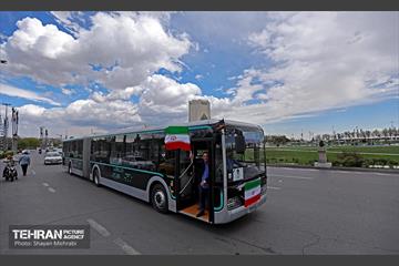 رونمایی از ۵۰ اتوبوس برقی و ۳۵ اتوبوس دوکابین 14