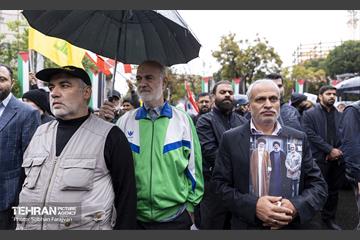 تجمع مردم تهران در محکومیت به شهادت رساندن سیدحسن نصرالله 5