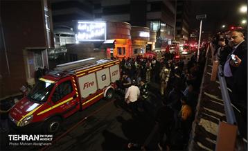 آتش‌سوزی در بیمارستان گاندی تهران 59