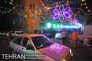 خیابان های تهران در شب میلاد امام زمان (عج) 9