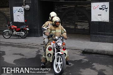پایان عملیات اطفای حریق ساختمان برق حرارتی میدان ولیعصر 17