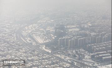 تهران برفی از نمای برج میلاد 36