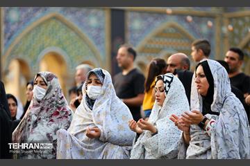 اهتزاز پرچم حرم سیدالشهدا(ع) بر فراز گنبد حرم عبدالعظیم حسنی(ع) 30
