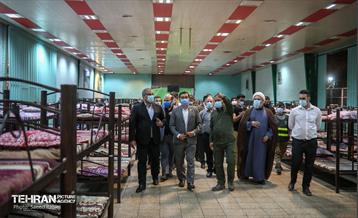 بازدید رئیس سازمان مدیریت بحران شهرداری تهران از گرمخانه خاوران 35