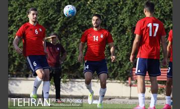 تمرین تیم ملی فوتبال ایران