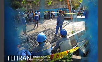 ریزش بخشی از خیابان پیامبر اتوبان ستاری -2 35