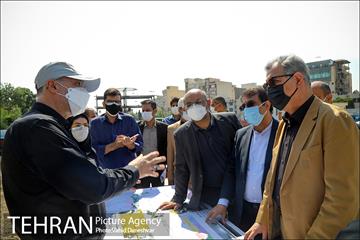 بازدید مدیران شهری تهران از پروژه باغ راه حضرت فاطمه(س) 1