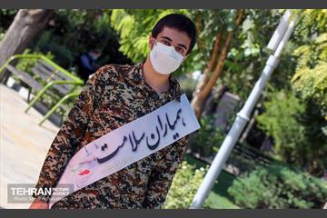 رزمایش مبارزه با اپیدمی کووید ۱۹ در منطقه ۸ 5