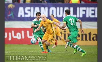 دیدار دو تیم فوتبال عراق و استرالیا