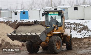 عملیات برف‌روبی در منطقه چهار