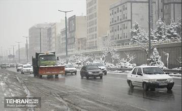 ترافیک روان در روز برفی تهران 2