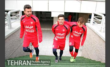 تمرین تیم فوتبال پرسپولیس تهران