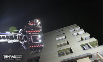 آتش سوزی در خیابان بهار تهران 7