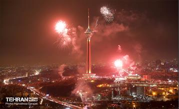 نور افشانی پایتخت از فراز برج میلاد  21
