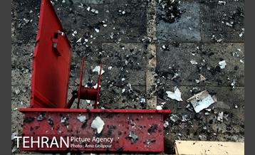 آتش سوزی مجتمع تجاری طوبی 37