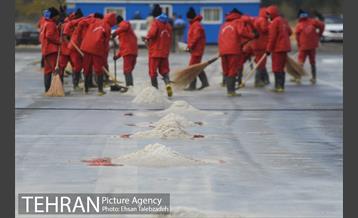 مانور ماشین آلات و تجهیزات ستاد برف روبی شهرداری تهران 24