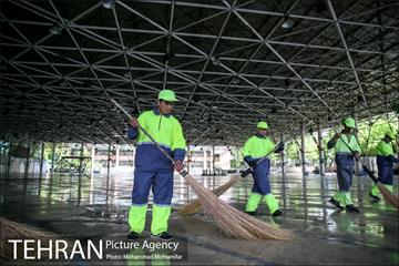 آماده سازی دانشگاه تهران برای نماز جمعه 4