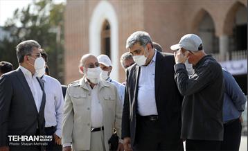 بازدید پیروز حناچی و مهدی چمران از پروژه خانه شهر(بلدیه قدیم) 9