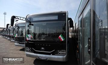 ورود اتوبوس‌های دوکابین جدید به تهران 17