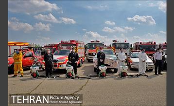 رزمایش ضدعفونی معابر سازمان بسیج شهرداری تهران 23