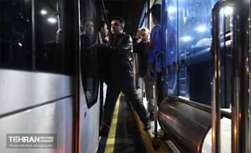 تست تراموای چرخ لاستیکی در تهران 12