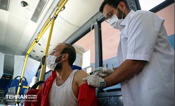 اتوبوس سیار واکسیناسیون - میدان راه آهن 9