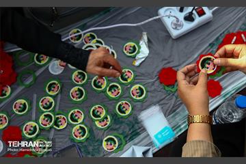 آیین آماده سازی دست سازه های نمدی برای کودکان اربعینی  14