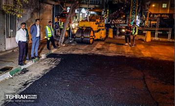 طرح خدمت؛ عملیات تراش و روکش آسفالت منطقه 17
