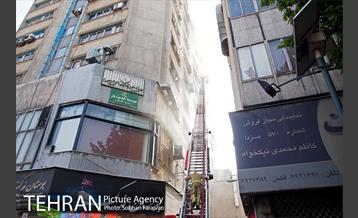 آتش سوزی پاساژ مهستان 7