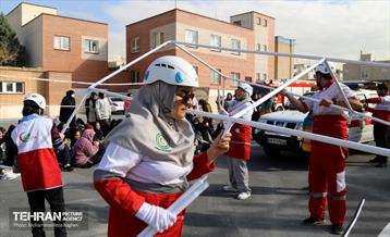 تمرین زلزله و ایمنی در منطقه ۲۲ 2