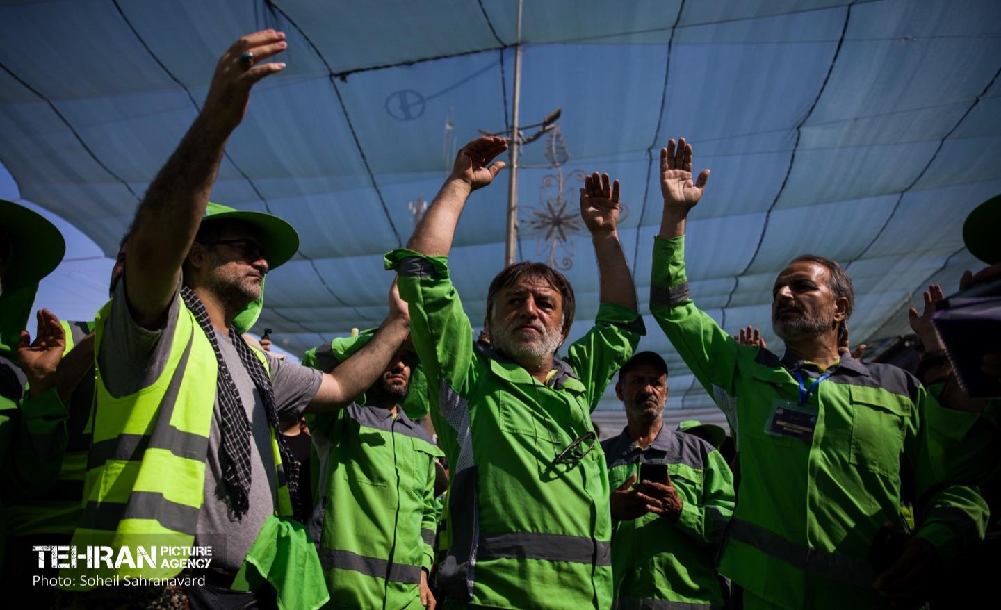 دسته عزاداری پاکبانان شهر تهران در کربلا 12