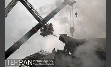 سومین روز عملیات امداد ونجات حادثه پلاسکو -5 5