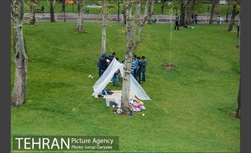 روز طبیعت بارانی در بوستان ملت 10