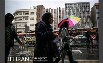 بارش باران بهاری در تهران 13