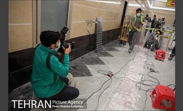 بازدید عکاسان خبری از ایستگاه مترو برج میلاد 20