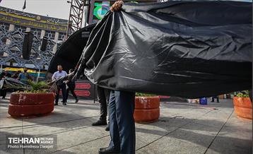 اهتزاز اَبَر پرچم متبرک ابا عبدالله حسین(ع) 3